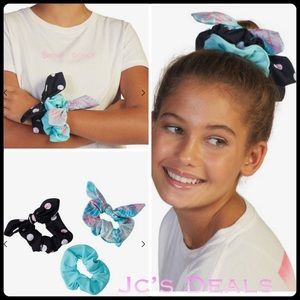 🌸 Barbie™ x ROXY Scrunchie Set for Girls 3 pack 🌸